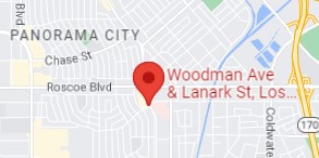 Area of accident in Panorama City