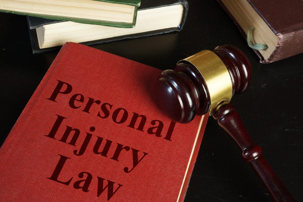 Personal injury law on a textbook