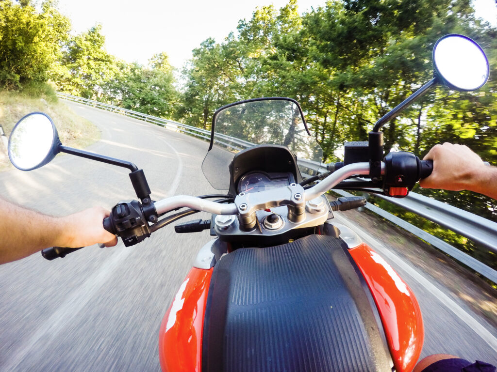 Action cameras like a GoPro can help riders get footage
