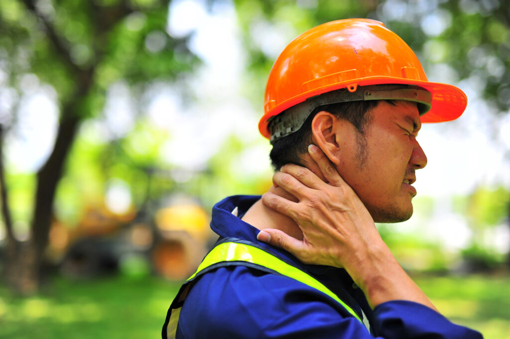 neck injuries at work happen in all lines of employment