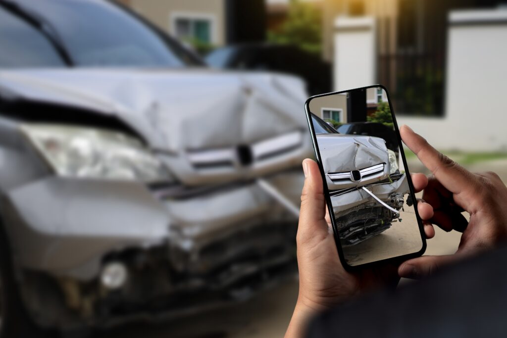Photos can help as evidence in a head-on collision